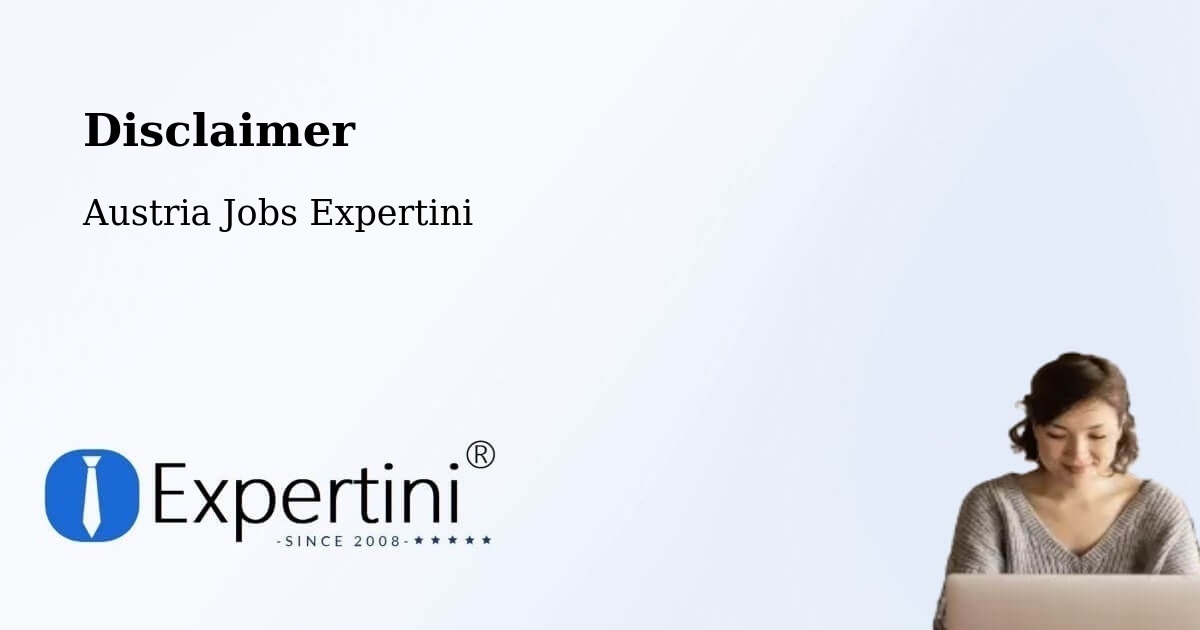 Disclaimer – Gresten - Austria Jobs Expertini